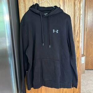 Great condition men’s Under Armour Coldgear fleece hoodie, black, XL
